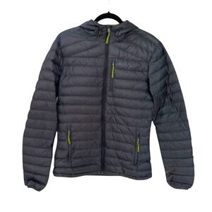MOUNTAIN WAREHOUSE Men’s Extreme Henry Down Puffer Jacket With Hood Grey Green S